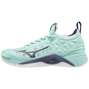 Mizuno Wave Momentum Παπουτσια Βολλευ Γυναικεια - Τυρκουάζ